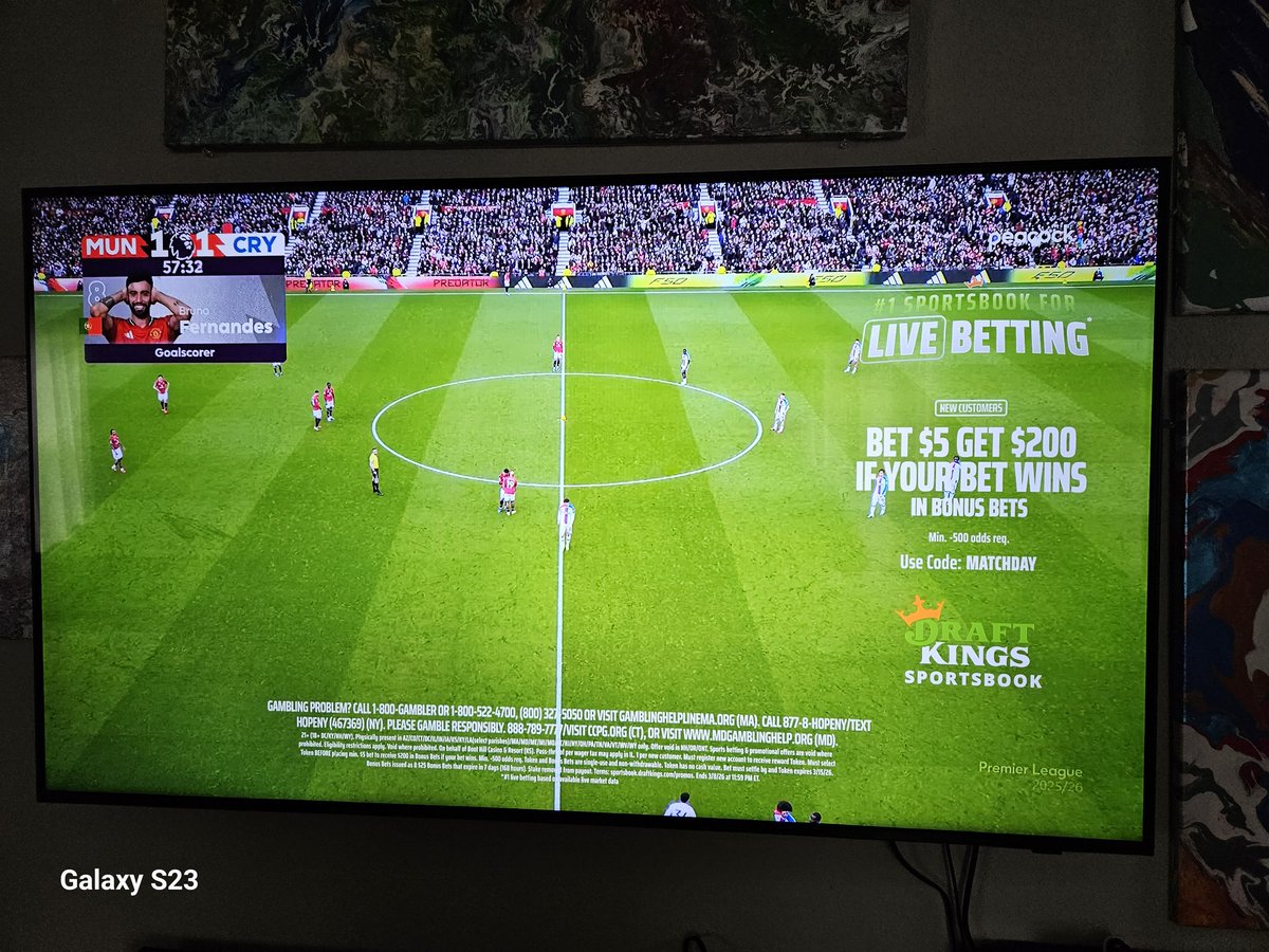 hit_e's tweet photo. @NBCSportsSoccer what is this nonsense? Enough of draft king advertising https://t.co/bGjiEsodXZ