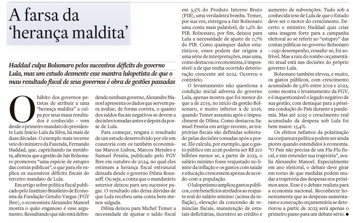 AlexSchwartsman's tweet photo. A farsa da “herança maldita” https://t.co/dDRjGdoZ4V