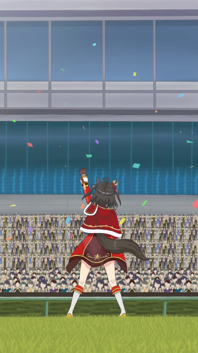 Feriyade's tweet photo. The final race of Kitasan Black

#umamusume #fanart https://t.co/E7qYmMnm8E