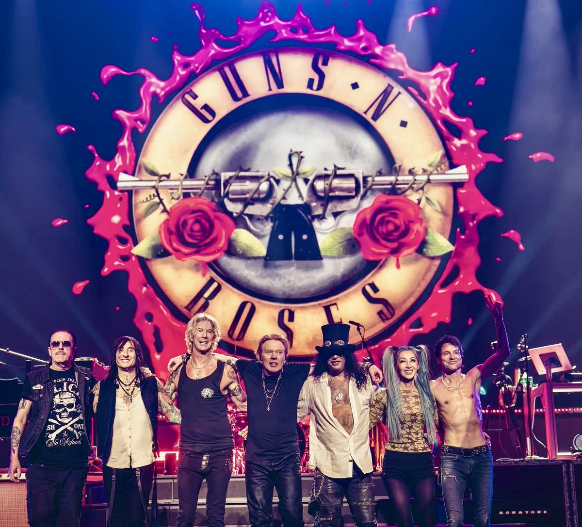 TheGNRGiirl's tweet photo. “We’ve got a chick in the band!” -Axl Rose, 2016

10 years with Guns N’ Roses and still going strong. Happy Birthday, Melissa Reese! 💙 https://t.co/kb9XgFUXpS
