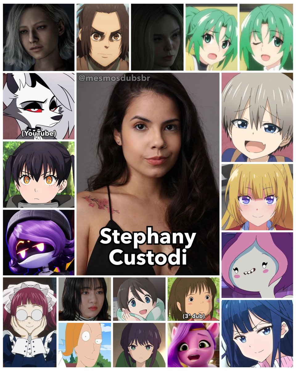 mesmosdubsbr's tweet photo. Uma das dubladoras mais talentosas da geração moderna que mais cresceu nos últimos anos, e muito merecidamente, Stephany Custodi é a nossa Grace Ashcroft em Resident Evil: Requiem, Loona em Helluva Boss, Tamaki em Fire Force, e Uzi em Murder Drones! https://t.co/UW0DaYP3r3
