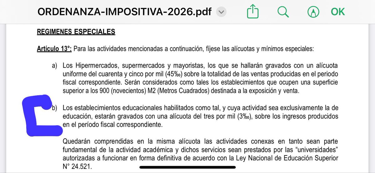Impuestazo en Pilar. Le suben la tasa de seguridad e higiene tb a los colegios  pasando del 1,5% al 3%. Además le cobran a todas las Pymes una contribución obligatoria por empleado ($8.000 aprox). Insólito 🤦‍♂️