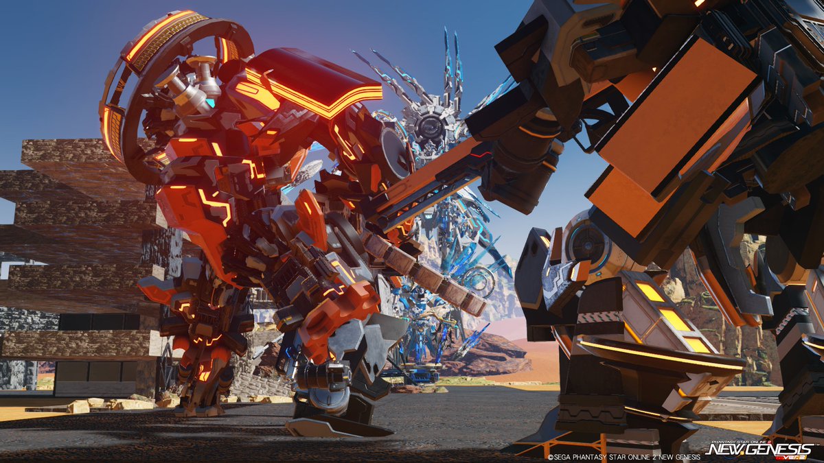 #PSO2AEC #クリエイティブスペース
土日成果は「騎士×異形×メカ」つくり！！！

廃墟全然定まらなくて、現実逃避でメカ作り🔨
・敵陣営は💎×白カラー　(騎士系モチーフ)
・自陣営は🍊×黒カラー (重工業感モチーフ)

騎士陣営は人馬とかつくりたいぉねぇー！！
実質コストないから永遠に盛れる！