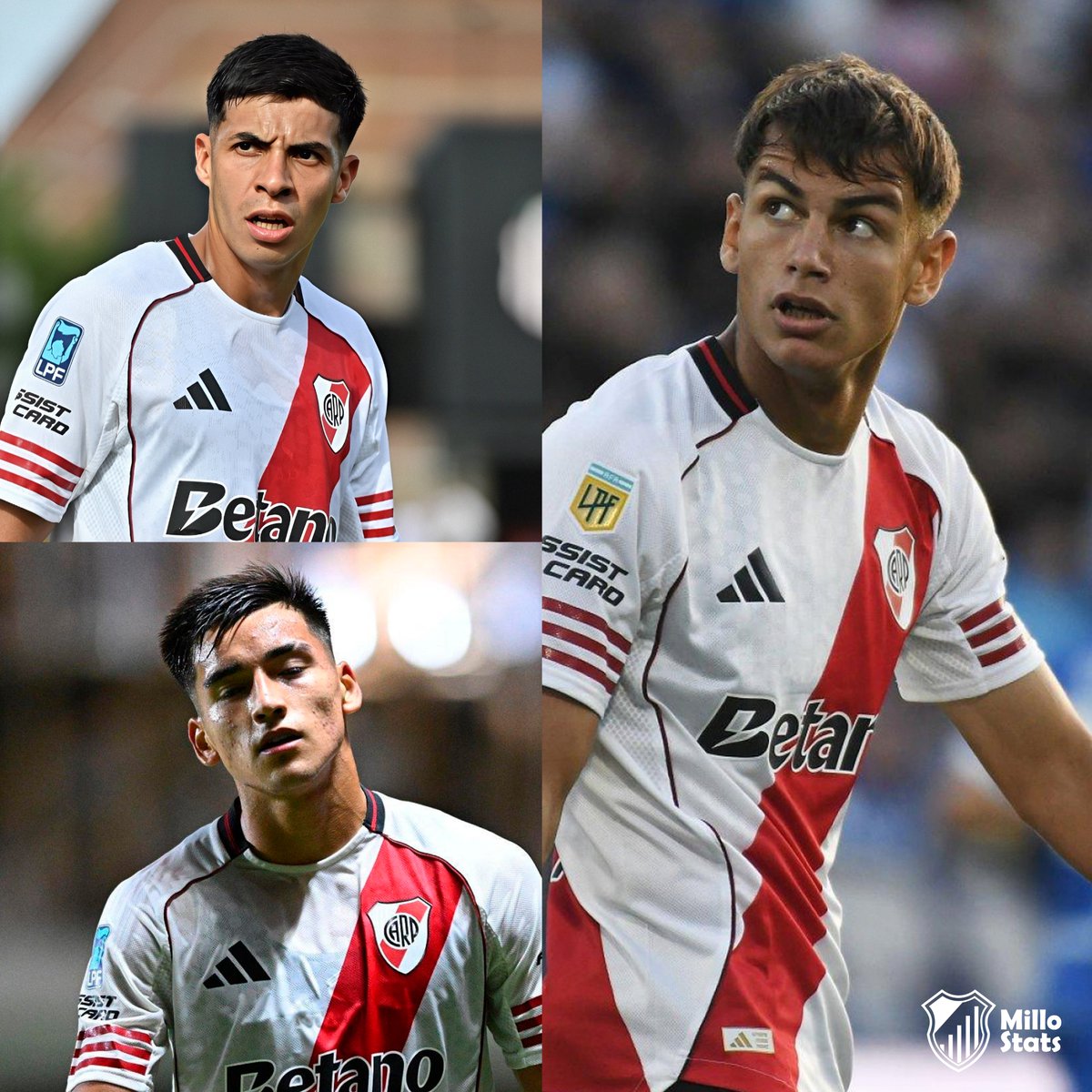 StatsMillo's tweet photo. ‼️ Los Mejores Jugadores de River en la victoria ante Banfield

🥇 Joaquín Freitas [9.67/10] 🟢🟢  
🥈 Tomás Galván [8.77/10] 🟢🟢  
🥉 Ian Subiabre [8.07/10] 🟢🟢
4⃣ Martínez Quarta [7.29/10] 🟢
5⃣ Lautaro Rivero [6.73/10] 🟢

📊 Encuestas Votadas por los Hinchas https://t.co/k6Y4sfehpW