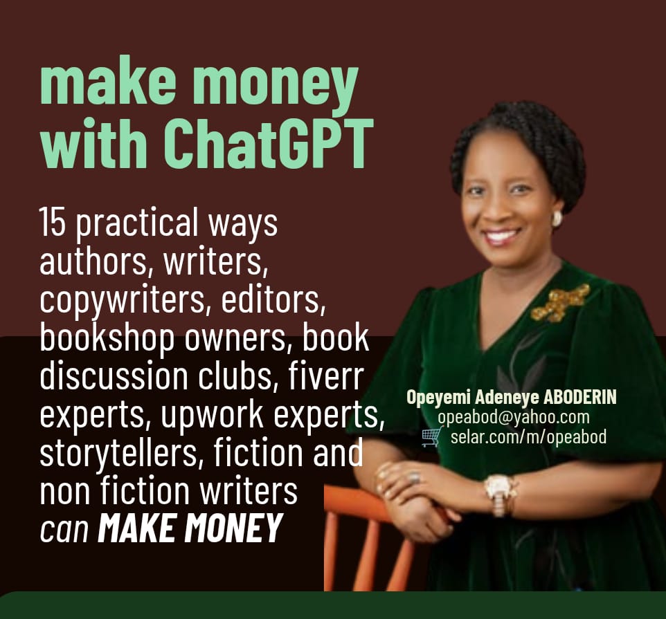 opeabod's tweet photo. How to EARN INCOME with ChatGPT 👉🏽 https://t.co/FBVnkEmp7I 
AI is here to stay 
Connect to the world of AI
Learn the make money and improve your lifestyle with simple online techniques 
Join the seminar 
#ChatGPT 
#AIincome
#AIbusiness
#chatgptprompts
#gptpromptsforbusiness https://t.co/4mvn1zJO45