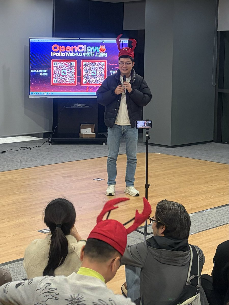 neuroveee's tweet photo. the event: 🦞 @openclaw Trip Shanghai 

the move: marked my step into Web 4.0

the realization - i’m witnessing a step from Web 3.0 to 4.0 within past 4 years

web 3.0 taught us to surpass fiat
web 4.0 will let us realize we don’t actually need fiat anymore by using multi AI Agents cluster