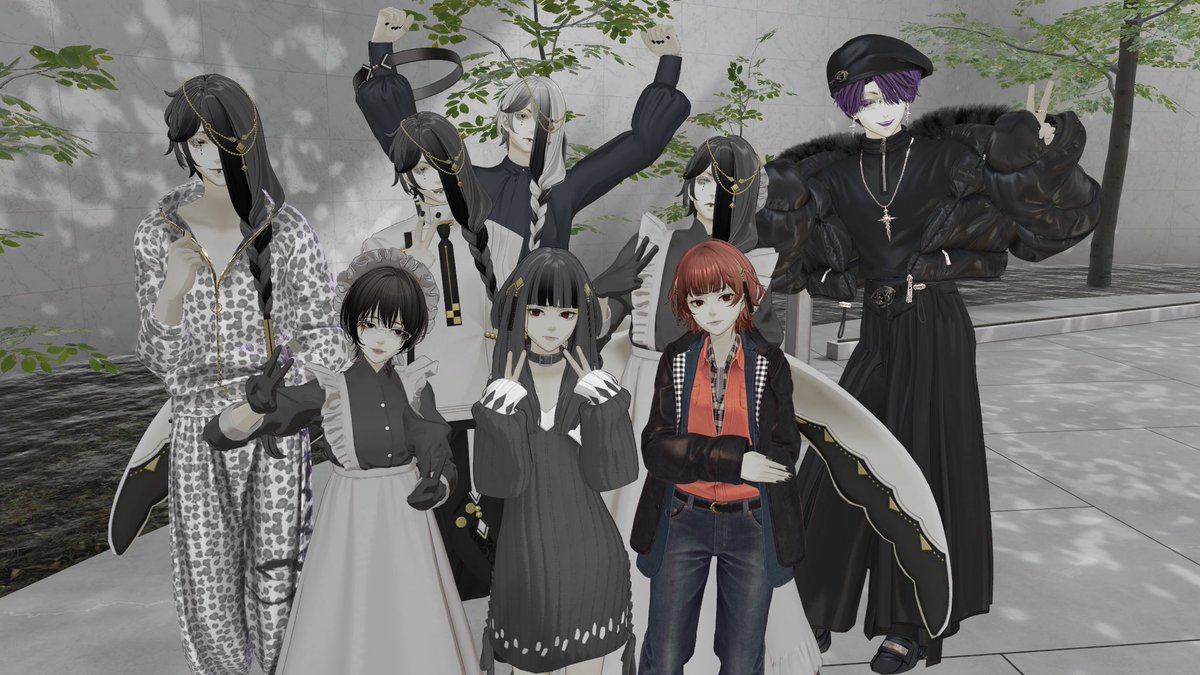 stepVRC's tweet photo. 大感謝のお写真達①🤍🖤
#monometryfan #VRChat https://t.co/Jj6QAzfEfy