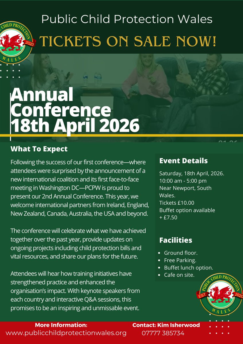 WalesPcp's tweet photo. ⭐⭐ LIMITED SPACES ⭐⭐

This year's conference is not to be missed. Our international allies fly in from across the world. We are hosting a week of networking &amp; interviews. 

https://t.co/SY9IginzWb https://t.co/lrrnxytk7S