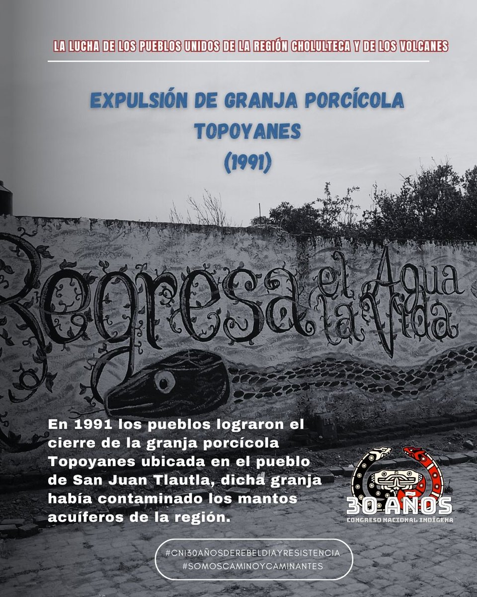 CNI_Mexico's tweet photo. Cuando hablamos de la región cholulteca no nos referimos a los límites jurisdiccionales del mal gobierno, sino al antiguo territorio cultural e histórico que los pueblos nahuas habitamos desde hace siglos.
 
#CNI30añosdeRebeldiayResistencia #Somoscaminoycaminantes https://t.co/us5dLuK5EP