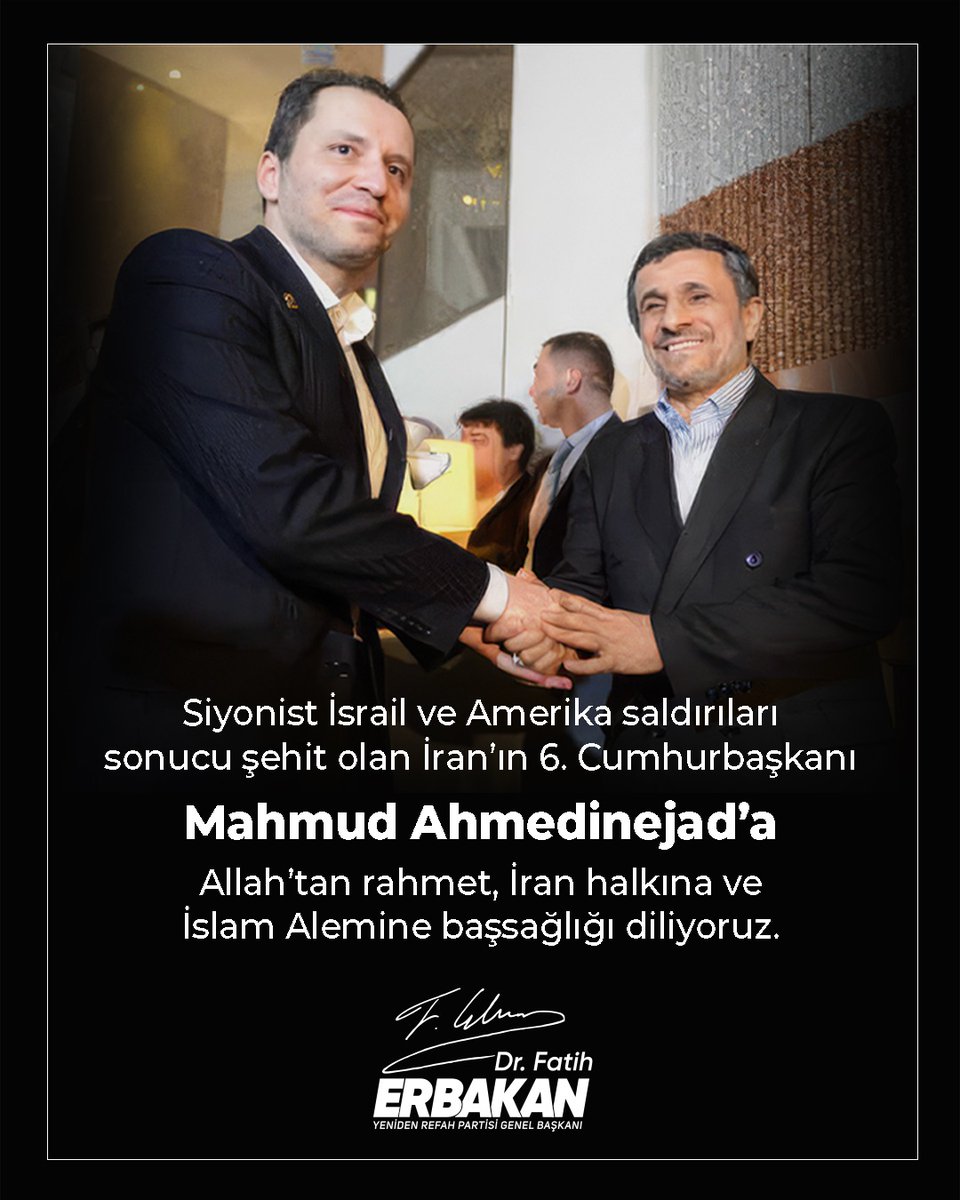 #FatihErbakan
#YenidenRefahPartisi
#YenidenRefah
#YenidenErbakan