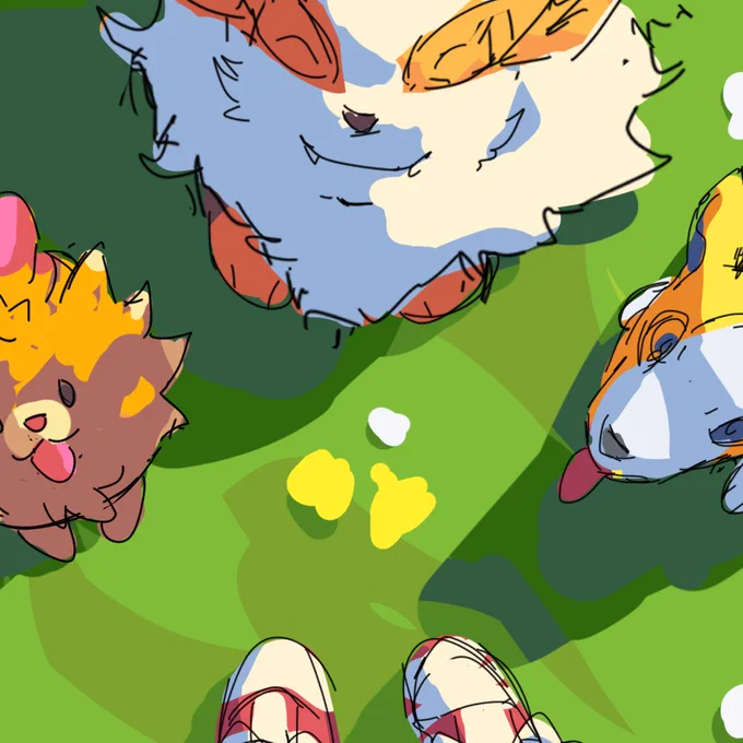 Cooking some new art while in pokemon zone #wip