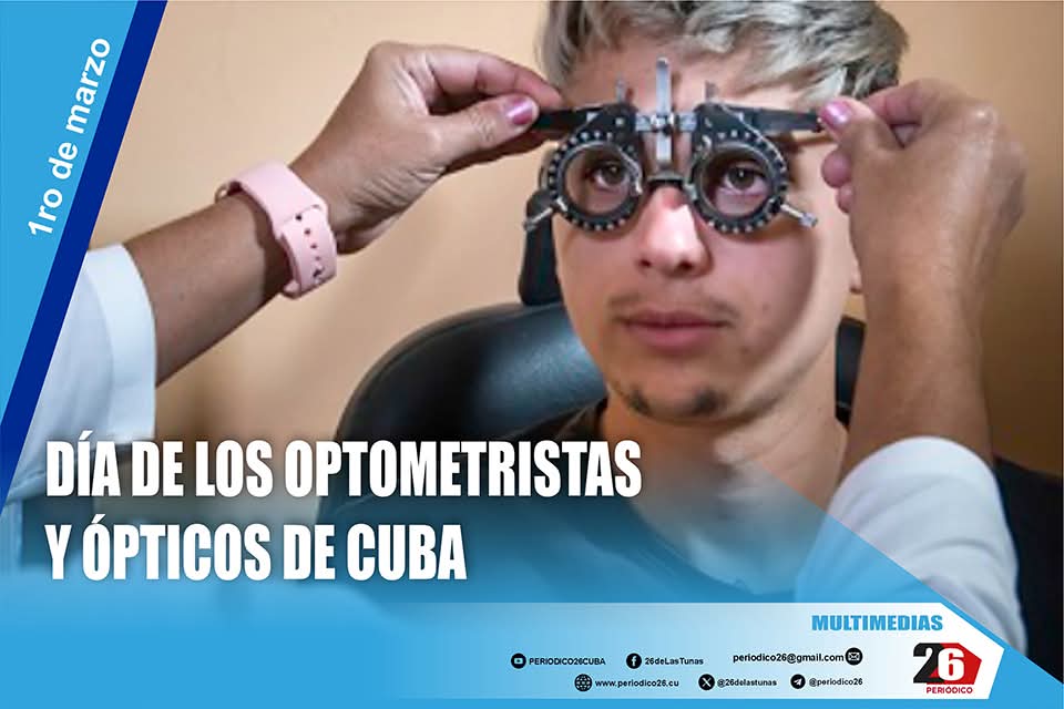 1ro de marzo | Día de los Optometristas y Ópticos de Cuba A quienes nos devuelven la nitidez del mundo y cuidan de nuestra salud visual: gracias por su entrega y profesionalidad.