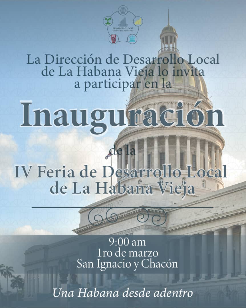AnaRGrandaE's tweet photo. IV Feria de Desarrollo Local en La Habana Vieja, #Cuba. https://t.co/ko4fOzaB0h