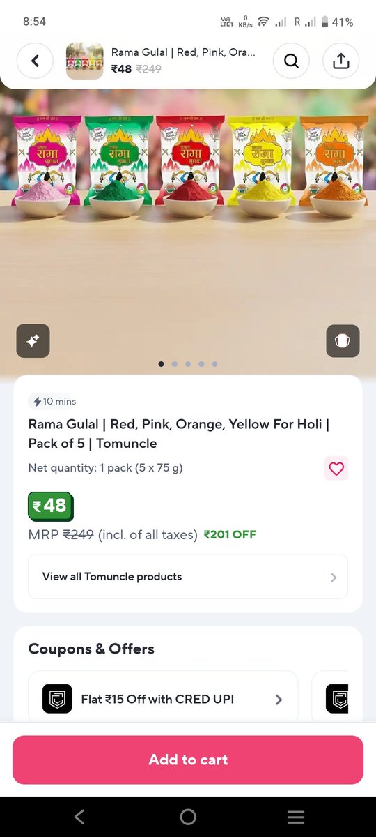 vijendraa's tweet photo. @ZeptoNow @zeptocares offers ke name par loot.
Original rate 20 rs, upar se new card chipka diya 49 rs ka
And showing a big big discount.

See images @jagograhakjago https://t.co/17PXFNCgcW