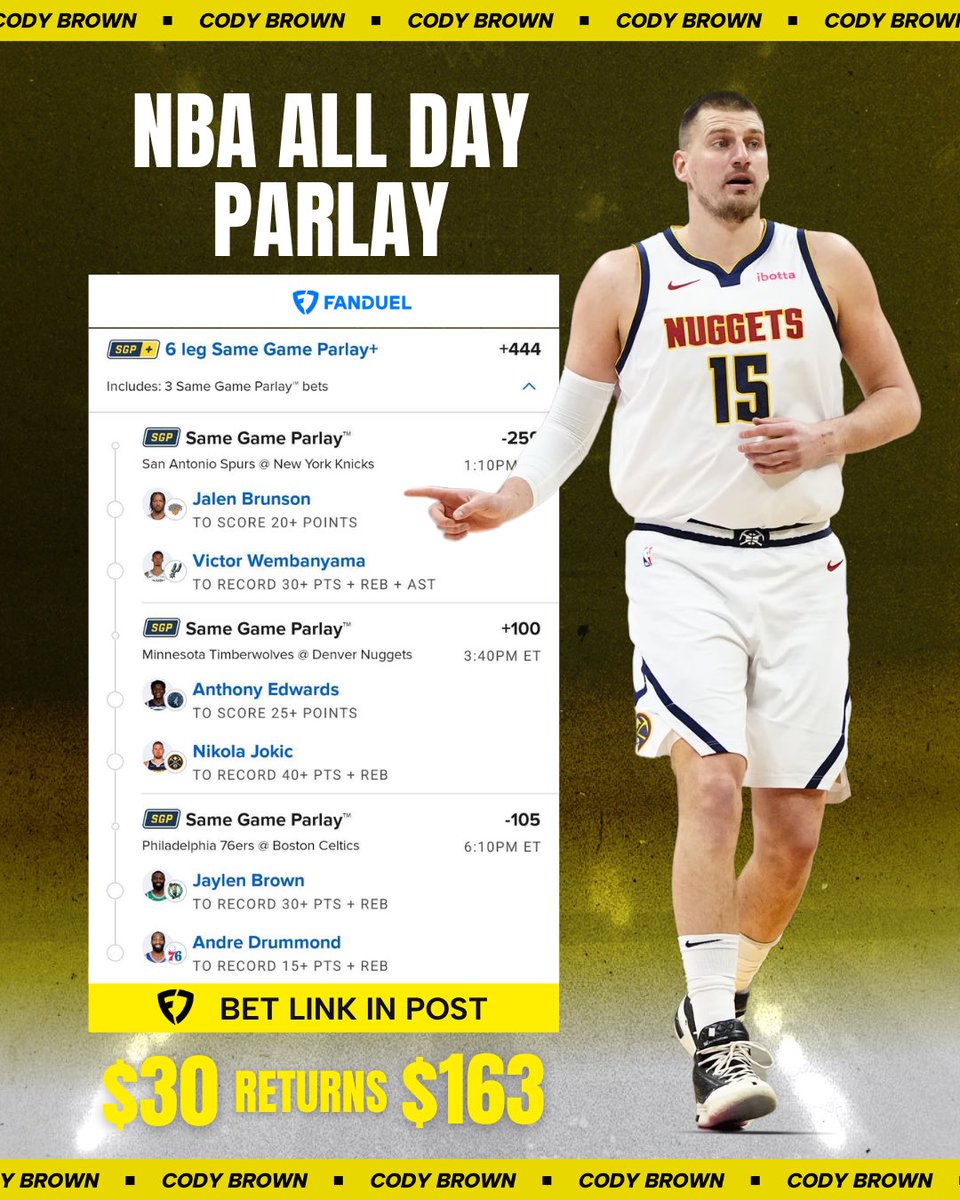 Cody Brown Bets tweet media