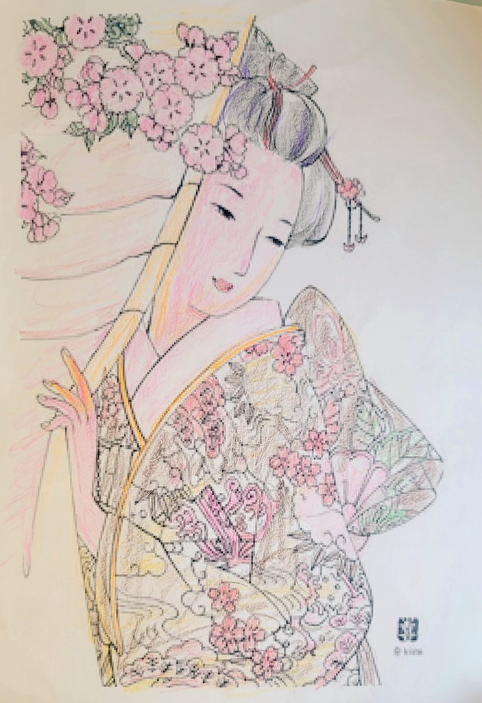 ropyropy's tweet photo. 今週の #デイからのお土産 #塗り絵
優しい色合いでした。 https://t.co/TIK2I2aK2u
