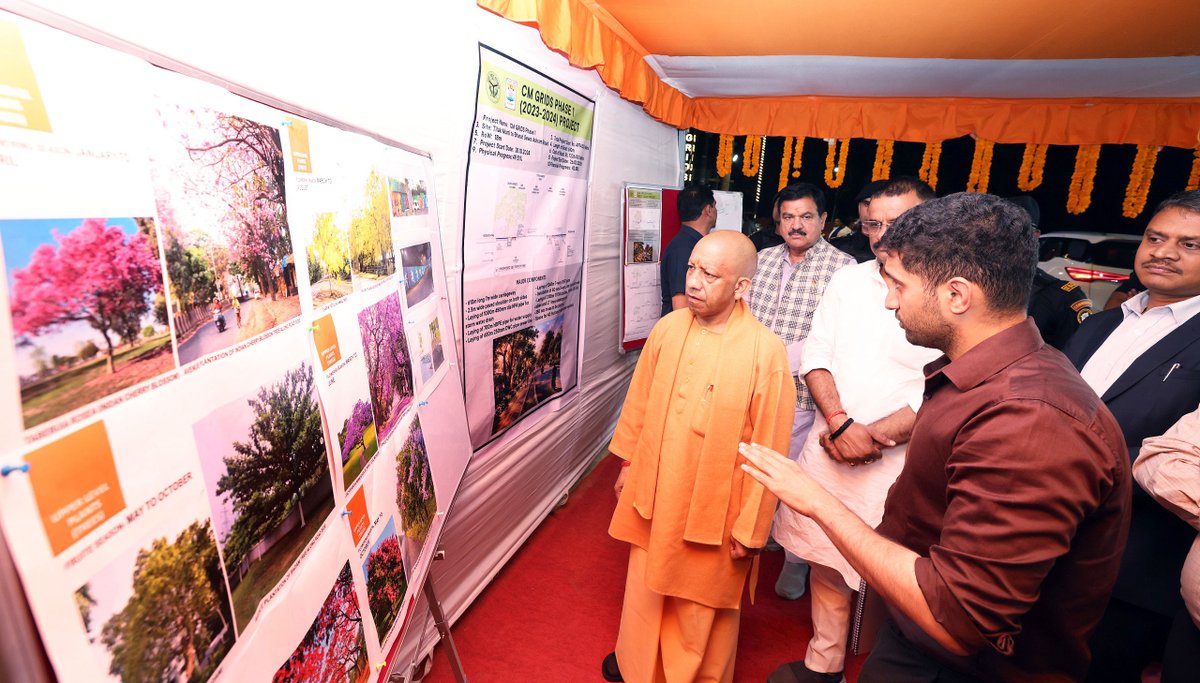 myogioffice's tweet photo. मुख्यमंत्री श्री @myogiadityanath जी महाराज ने आज वाराणसी में निर्माणाधीन मेडिकल कॉलेज व पुलिस लाईन स्थित पुलिस संग्रहालय का निरीक्षण एवं अवलोकन किया।

इस अवसर पर महाराज जी ने सिगरा स्टेडियम के निकट चल रहे निर्माण कार्यों का भी निरीक्षण कर अधिकारियों को आवश्यक दिशा-निर्देश दिए। https://t.co/oz2xCLNlO2