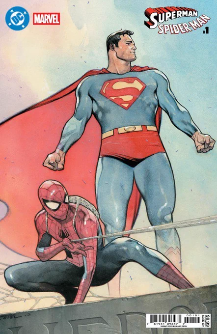 Folks! Since it's Sunday, and tomorrow is the LAST DAY to pre-order Superman/Spider-man!, what better way to celebrate than to reveal the last 3 incredible variant covers that were missing? Look at these names COIPEL, ARTHUR ADAMS and MIDDLETON variant covers! FOC tomorrow!
