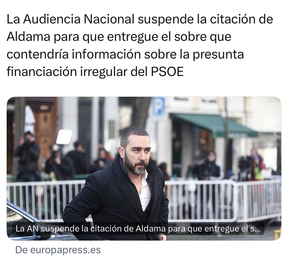 A alguien se le ha machado la ropa interior de 💩 Por el momento, se acabó el paripe del presunto sobre, habrá que esperar hasta la siguiente fantasmada de Aldama show que será ampliamente divulgado por los medios subvencionados que le hacen de altavoz
