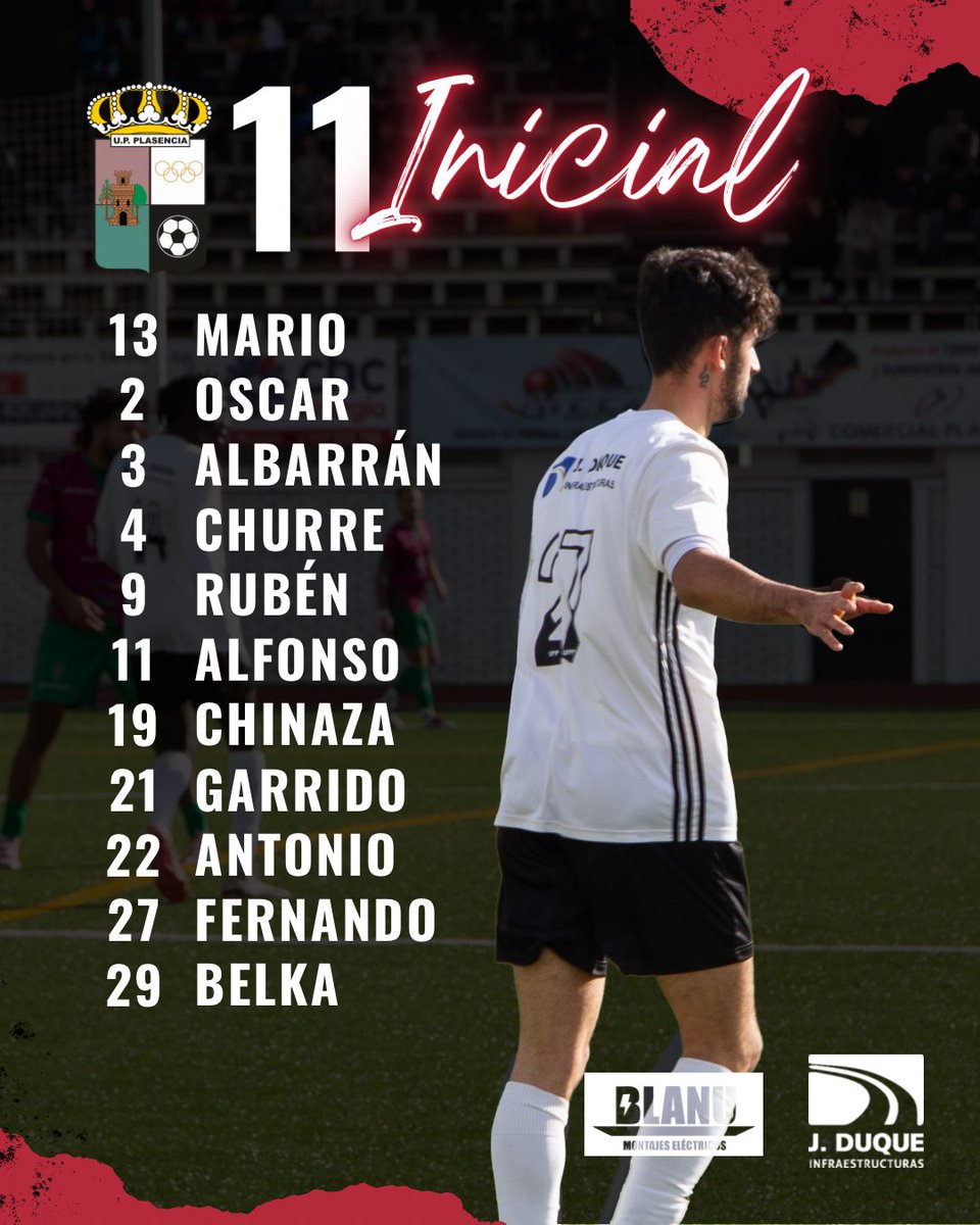 📣 ¡𝟏𝟏 𝐢𝐧𝐢𝐜𝐢𝐚𝐥!

Decimoctavo partido de liga ante el C.P. Amanecer💪🏼

𝐂𝐨𝐦𝐢𝐞𝐧𝐳𝐚 𝐥𝐚 𝐫𝐞𝐦𝐨𝐧𝐭𝐚𝐝𝐚🤍🖤

#upplasencia #siempreupp #temporada20252026 #comienzalaremontada