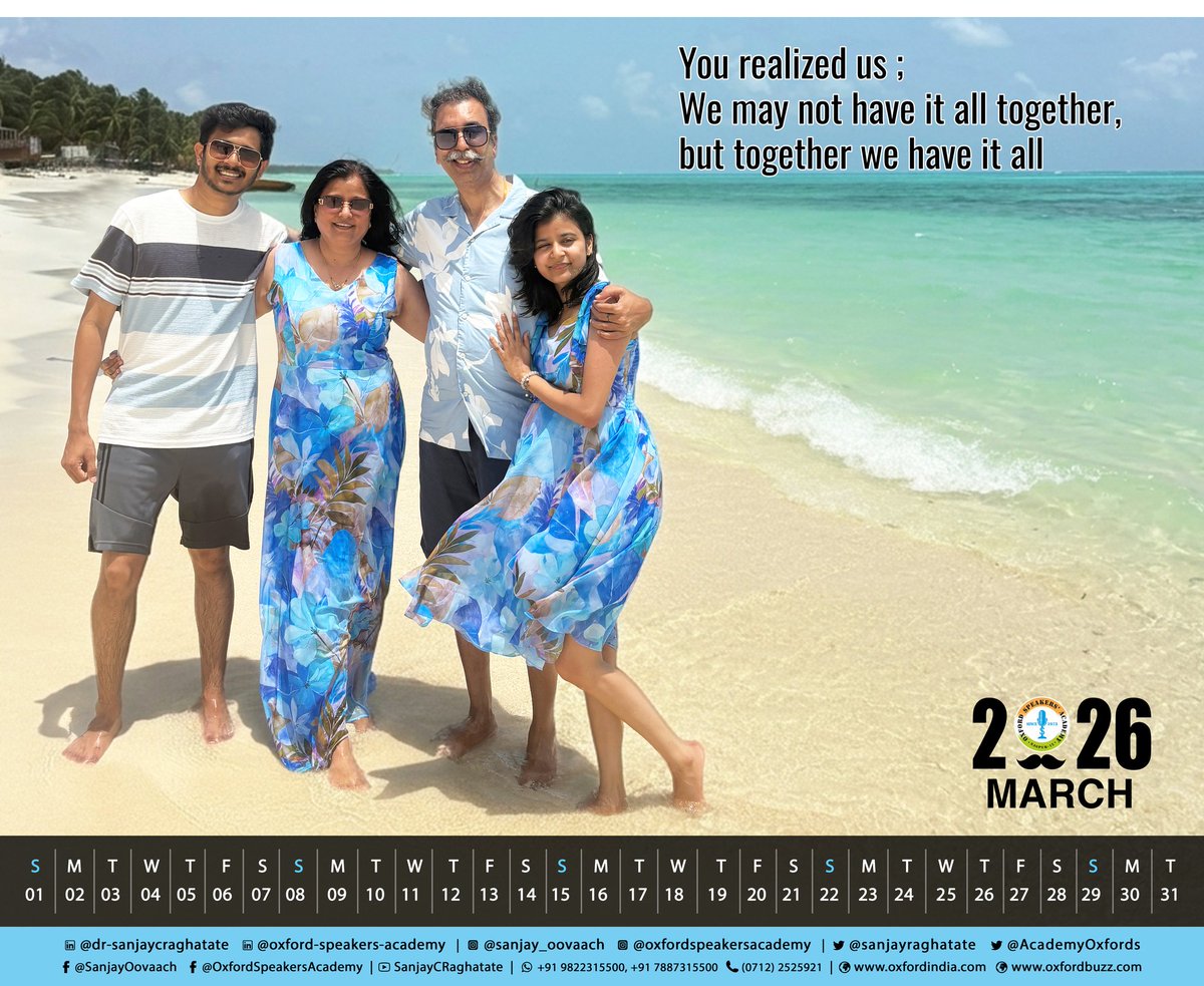 sanjayraghatate's tweet photo. Forward MARCH

Sharing the MARCH page of the traditional yearly calendar 2026, gifted to me by my loving Angels on my Birthday 2025 https://t.co/BQ1MuTcqbF
