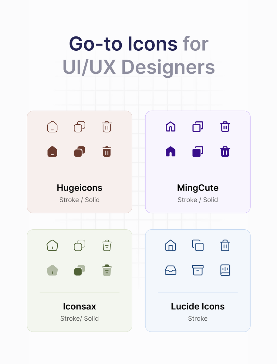 I think we can all agree these are some of the best icon sets right now. I personally love them because of their consistent sizing, rich variations, and clean, modern feel.

What’s your go-to icon pack?
