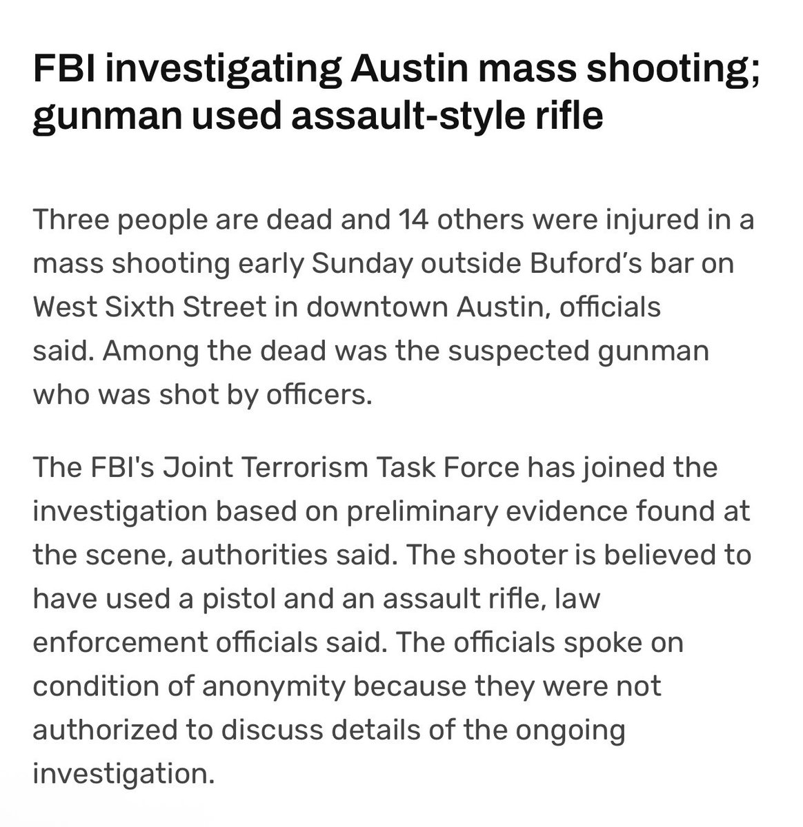 Cleo_Petricek's tweet photo. Another mass shooting in austin. Thank u all first responders - arrival in 57 seconds!!!!

@Austin_Police @ATXPOA @APDChiefDavis https://t.co/bBbY0dkraO