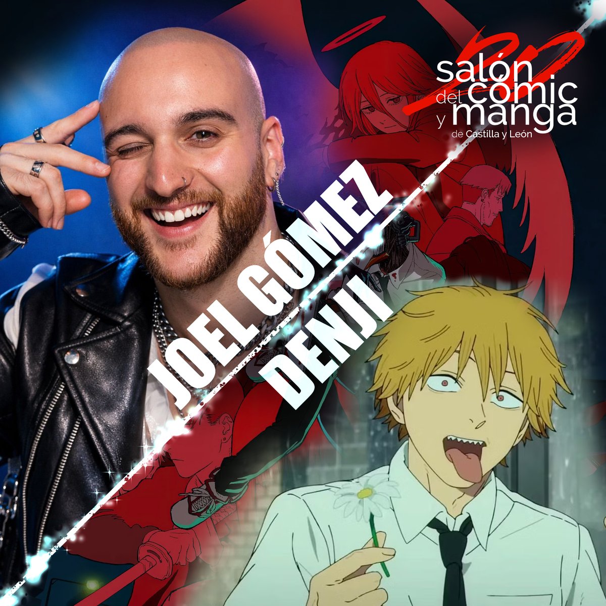 EnriqueCarmena's tweet photo. ¡Empezamos con los protas de la peli, qué menos!

@JoelSendo y @Christerva son dos jóvenes estrellas que están petándolo en el anime: también protagonizan Hell's Paradise, y han dado voz en series como Vinland Saga, Totally Spies o DanDaDan. ¡Cris también es Neva, del videojuego! https://t.co/irZkuZZF8k