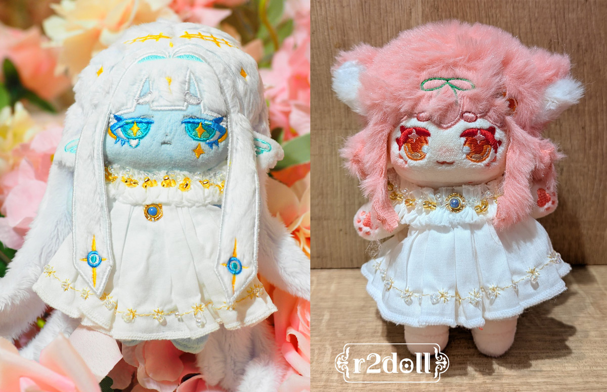 nekoyamikasa's tweet photo. きのこのこ、上位存在ちゃん、上位存在ちゃんコラボドレス（10cmサイズ）、ネギトロちゃん、ホホジロの販売をします。
上位ちゃんは在庫数が少ないため抽選販売、その他は先着販売となります。
申し込み期間は3/13（金）まで。よろしくお願い致します！
https://t.co/N1vKTW3WUO

#ねこやぬい #r2doll https://t.co/nAl4Bsu72t