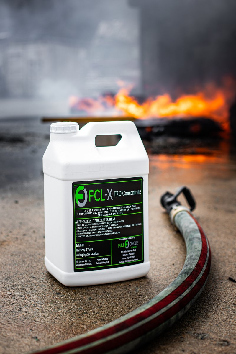 FCL-X Li-ion Battery Fire Solutions tweet media