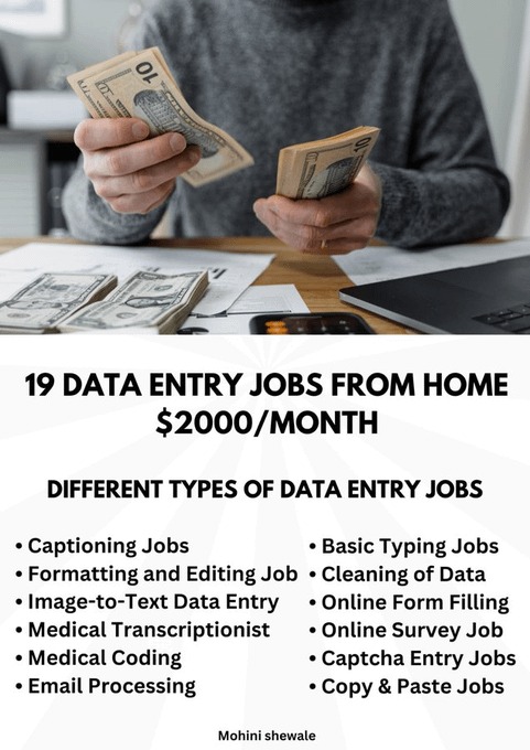 🌟 Want to earn money online today?

📌 Easy data entry jobs anyone can do.

💸 $55–$199/hour — no experience required.

💬 Comment DM + follow me for the free step-by-step guide.