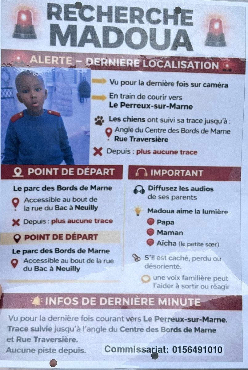 À diffuser massivement pour qu’on retrouve ce petit ange #Madoua