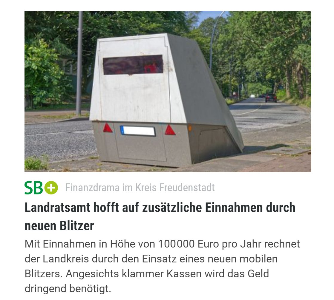 Ich dachte eigentlich, dass es beim Blitzen darum geht Verkehrsteilnehmer zu Schützen? #Sachengibts
