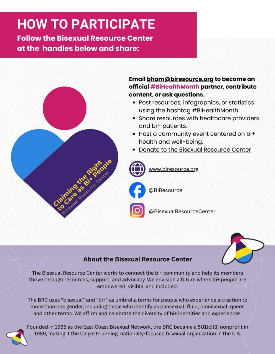 BiInitiativeCLE's tweet photo. It's March - HAPPY BISEXUAL HEALTH MONTH!!! https://t.co/ddBpPYwBMH