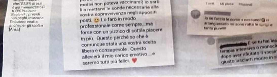 Erinni15's tweet image. vi lasceremo morir3 per strada

Minacce dei medici ai non vaccinati

#covid #greenPASS #vaccinoCOVID #covid19