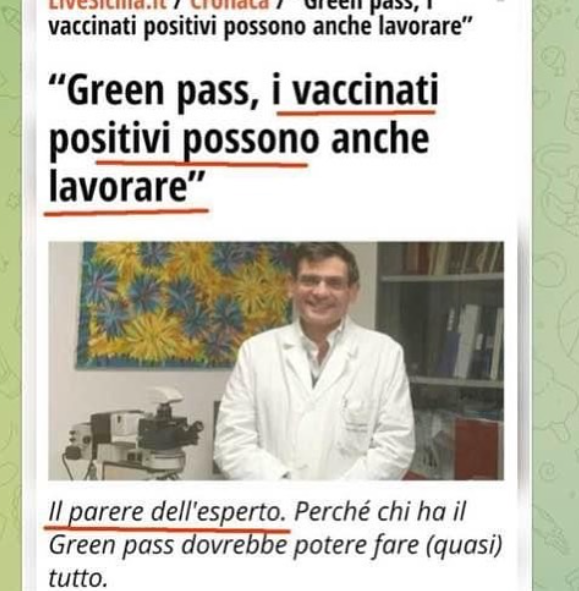 Erinni15's tweet image. #greenPass i vaccinati POSITIVI possono anche lavorare

#covid #covid19 #restrizioniCOVID #Lockdown   #vaccinoCOVID