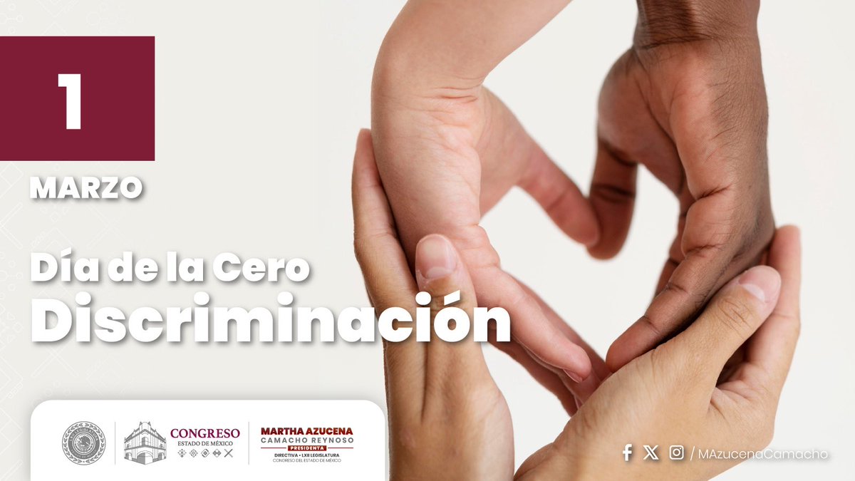 ✨Hoy conmemoramos el #DíaDeLaCeroDiscriminación, un día que nos invita a promover el respeto, la empatía y la igualdad en todos los espacios de nuestra sociedad.

Trabajemos para garantizar que nadie sea excluido y que todas las voces sean escuchadas y valoradas.