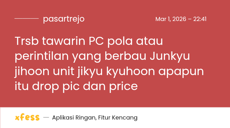 PASAR TREJO tweet media