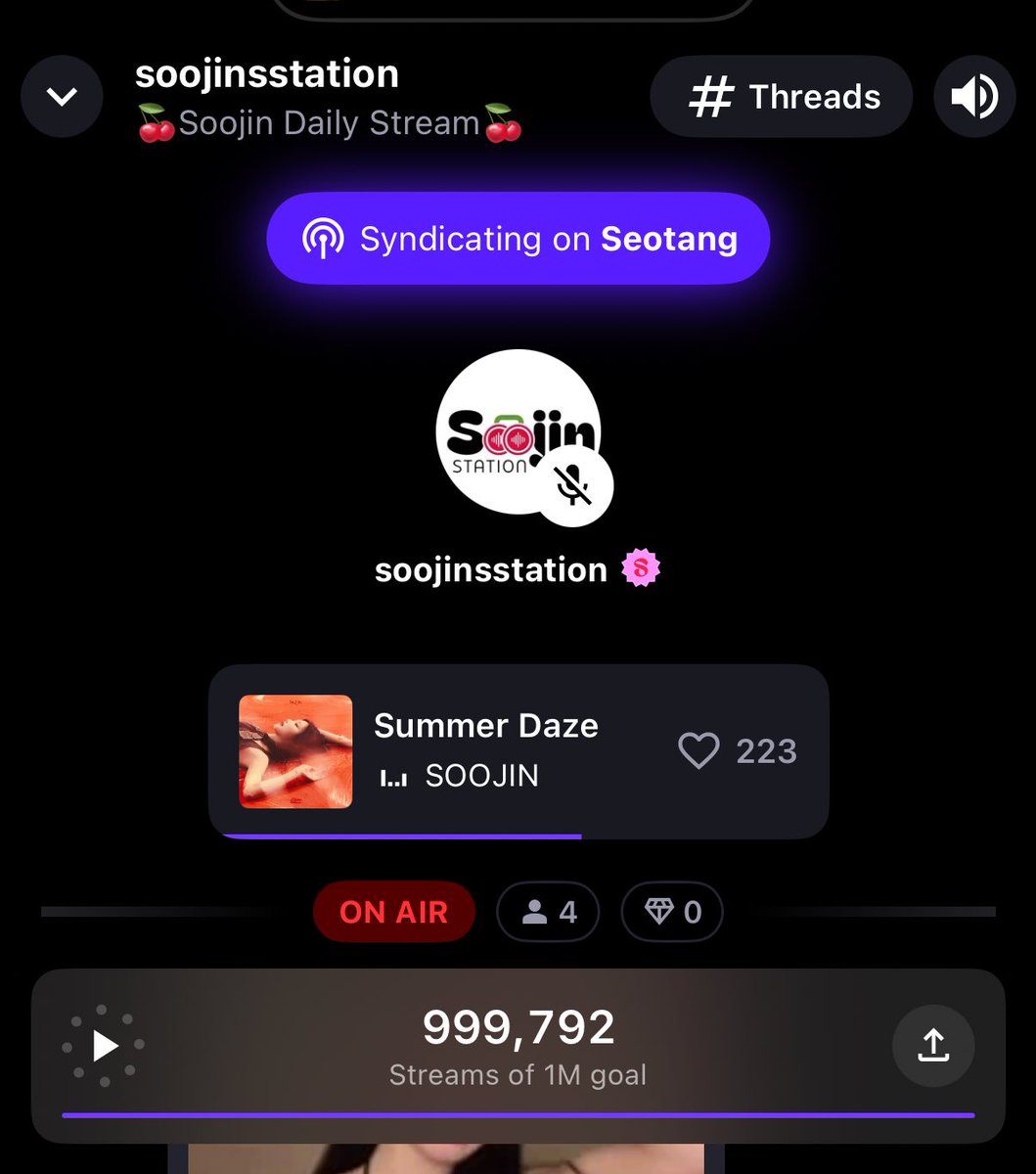 Soojin Stationhead tweet media