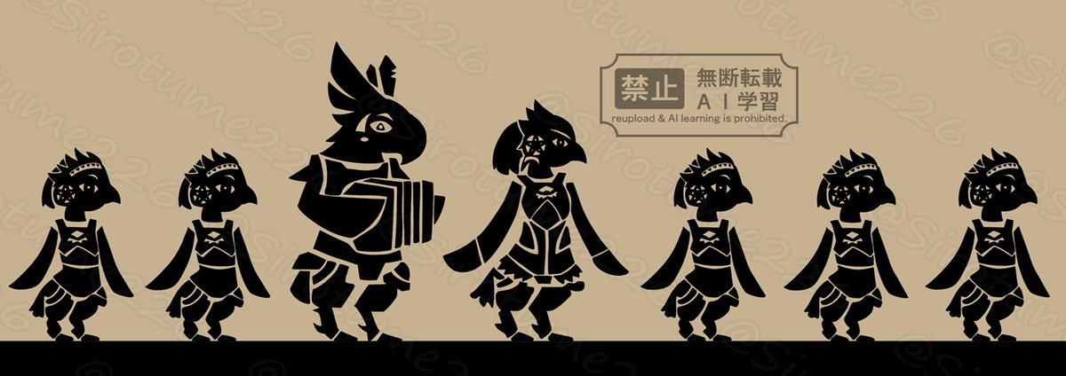 sirotume226's tweet image. 続編のあらすじで使用予定の厄災の黙示録風のカッシーワ一家の壁画完成！
カッシーワ、ハミラ、ナン、コッツ、ゲンコ、グリグリ、キール（5姉妹だけtotk仕様）
＃Kass