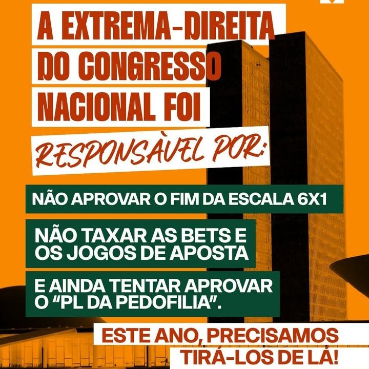 ACORDA BRASIL.

2026, é o ano da limpeza!!!