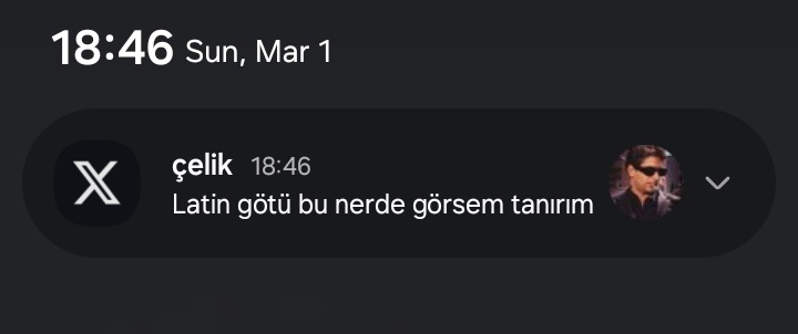 PekkaMini0's tweet photo. @faraziyim31 Üstten böyle bildirim geldi kanım dondu https://t.co/H8nJTbaYiT
