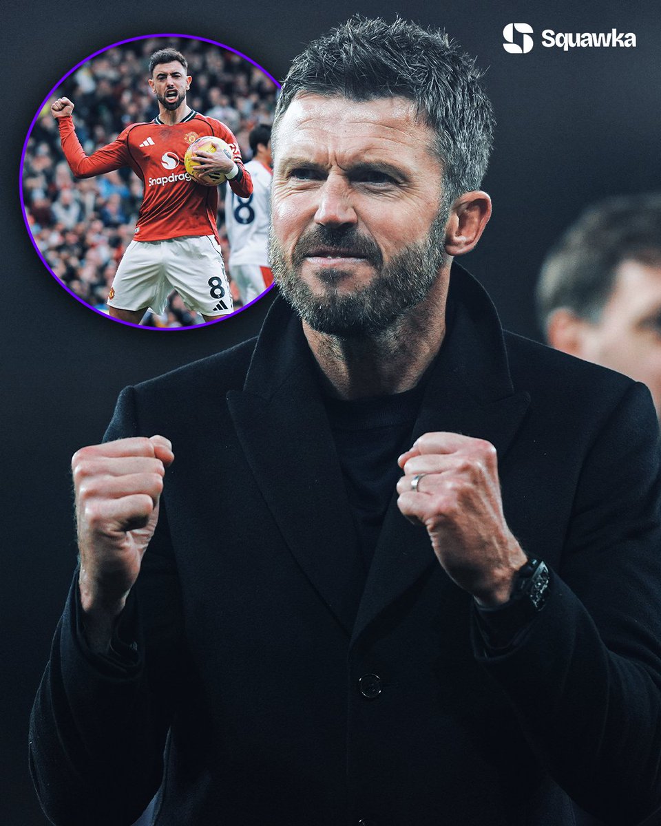 Squawka's tweet photo. Michael Carrick is the first ever Manchester United manager to win each of his first five home league games in the Premier League.

◉ 3-2 vs. Arsenal
◉ 2-0 vs. Man City
◉ 3-2 vs. Fulham
◉ 2-0 vs. Tottenham
◉ 2-1 vs. Crystal Palace

Old Trafford is a fortress again. 🏰 https://t.co/swrbFONOmZ