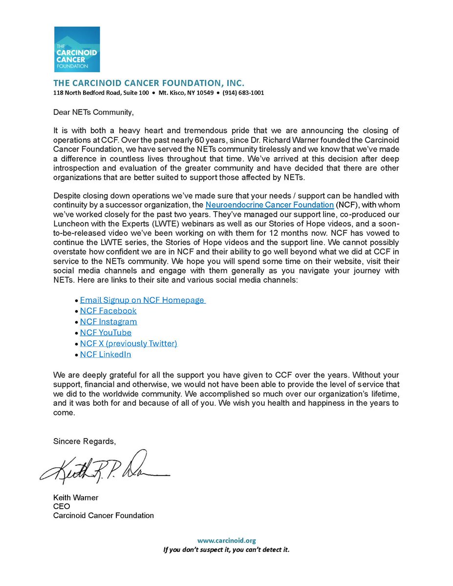 CarcinoidCancer CCF tweet media