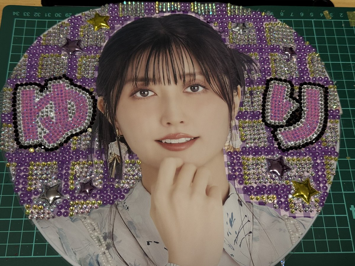 デコうちわこんな仕上がり