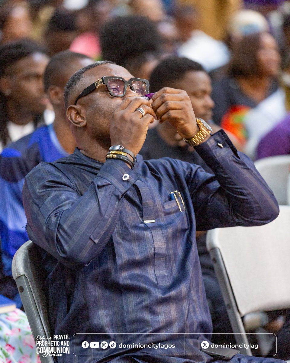 dominioncitylag's tweet photo. We receive this communion as a reminder that we’re forgiven, chosen, and held in eternal covenant.
#DominionCity #DCLagosHq #PrayerAndPropheticService #CommunionService https://t.co/hx7zafXKgr