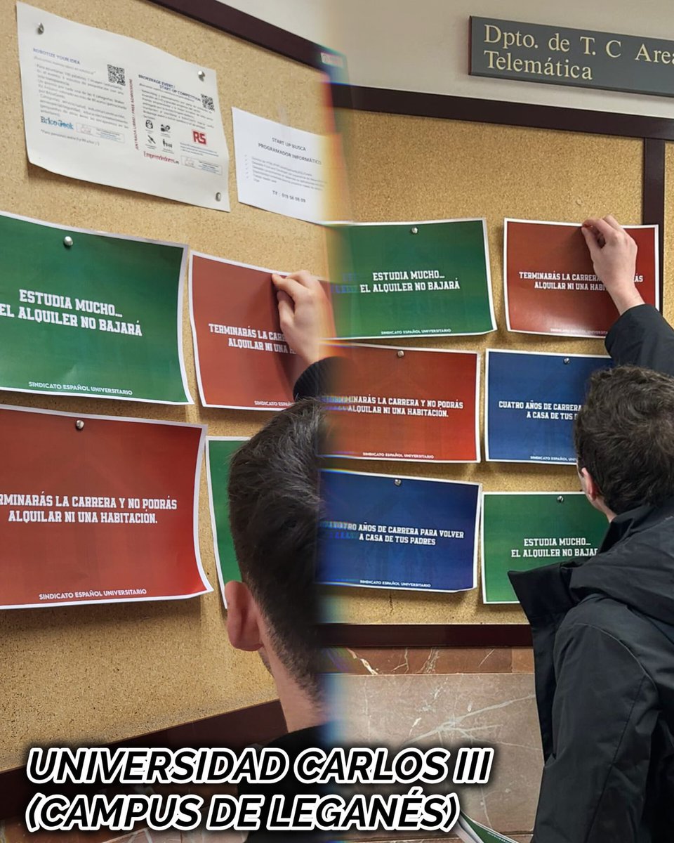 falange_madrid's tweet photo. Terminarás la carrera y recibirás un salario miserable.

¡Por un futuro digno para los jóvenes españoles!

Universidades de Madrid @SEU_es https://t.co/fMGUwzZQ4f