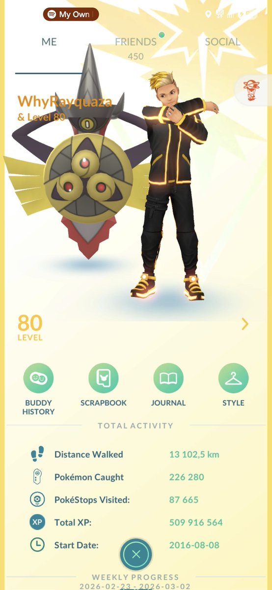 Finally reached level 80 in #PokemonGO