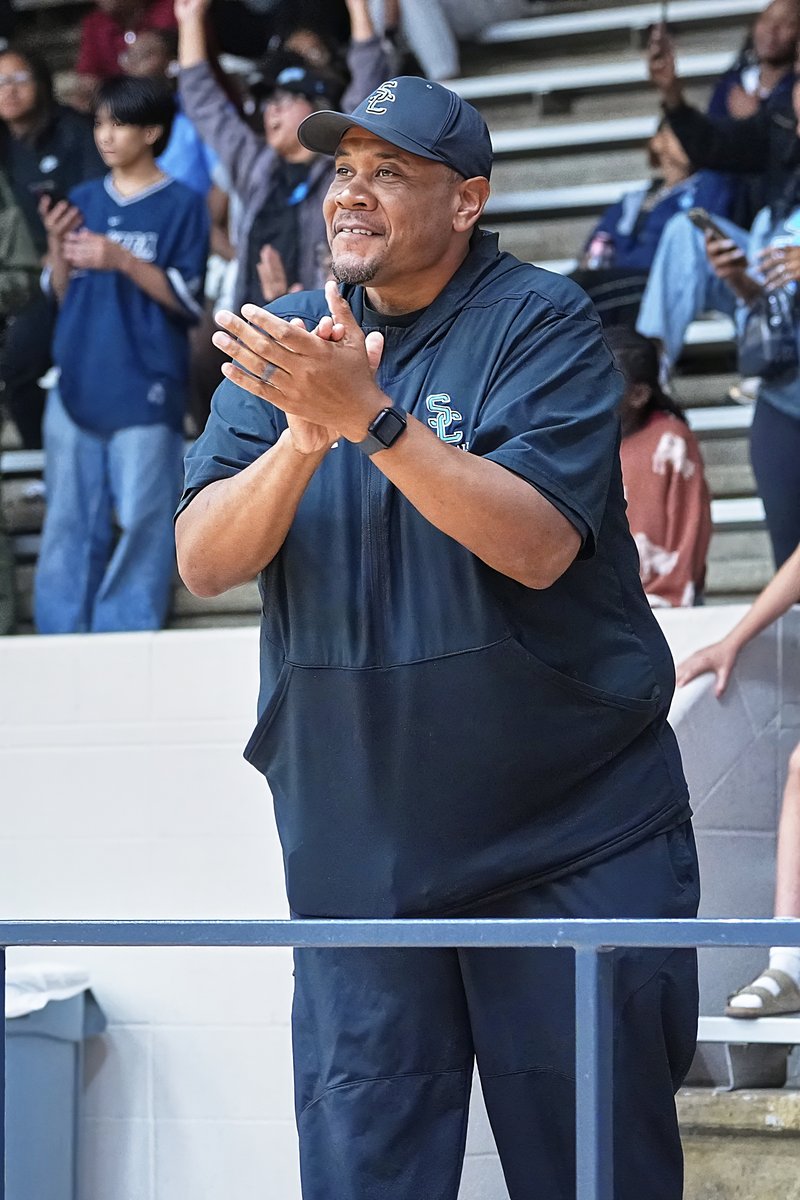 MMcManusPhoto's tweet photo. @SCSharkFootball head coach @Zinn68 is a constant supporter of all @ShadowCreekHS sports, and he cheered on the girls in their Region win. https://t.co/NfCCufxZAY