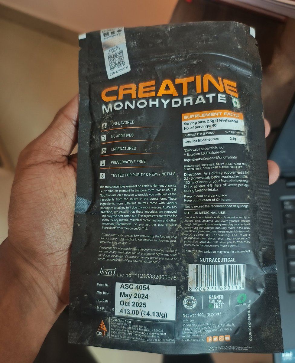 TheRahulsarkar's tweet photo. @flipkartsupport @Flipkart Received expired, dusty, lumpy Creatine Monohydrate. Selling compromised supplements is a serious consumer safety issue.
If this is not replaced/refunded immediately, I will proceed with a formal consumer court complaint against Flipkart &amp; @MyNutraMart. https://t.co/SJEymItQKB